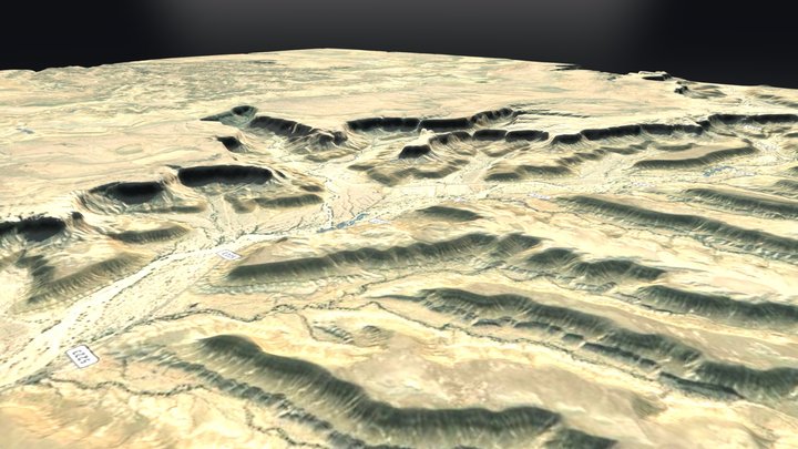 SAUDI ARABIA Muzahmiyya المزاحمية canyon 3D Model