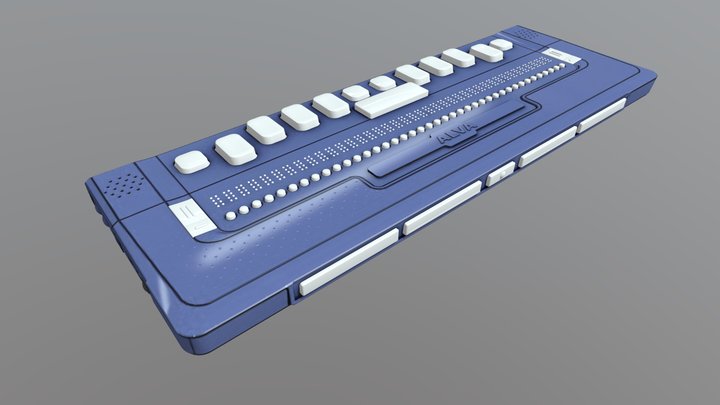 9 Дисплей Брайля 3D Model