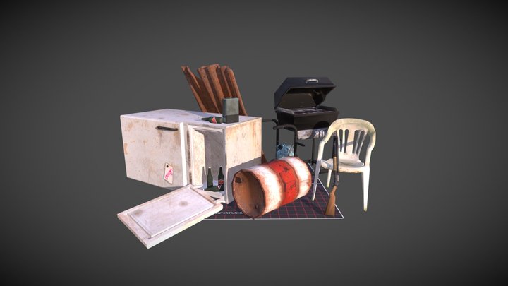 DAE 5 Finished props - Forest Loner 3D Model