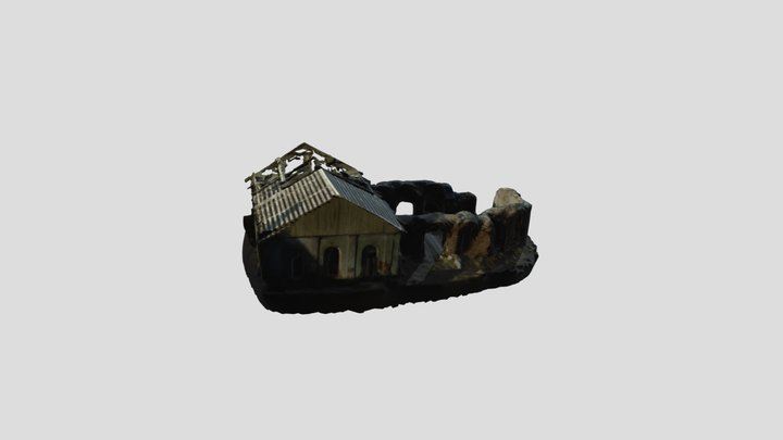 Michailovsky church, siberia, 1804 3D Model