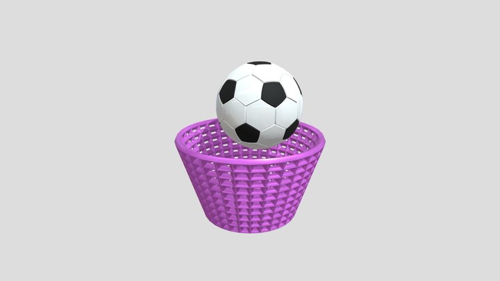 Football And Basket 3D Model