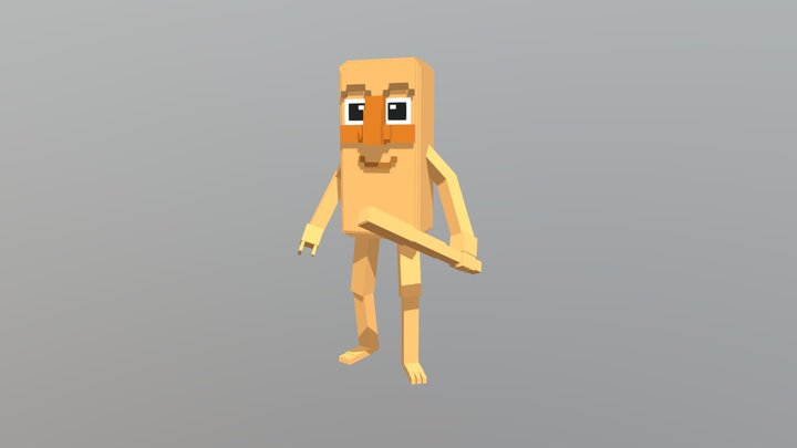 Tung Tung Tung Sahur 3D Model
