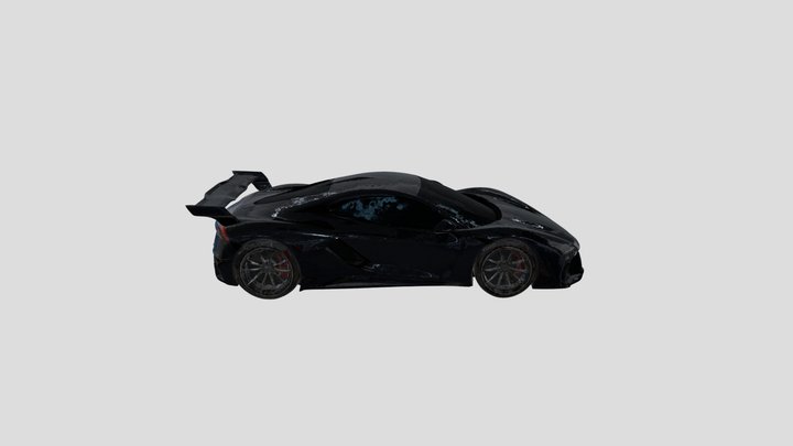 Black+sports+car+3d+model 3D Model