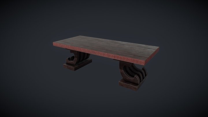 China ancient desk 3D Model