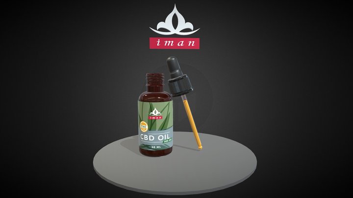 Iman Product - CBD Oil 3D Model