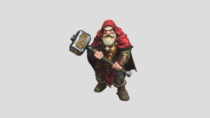 Dwarven Forgekeeper 3D Model