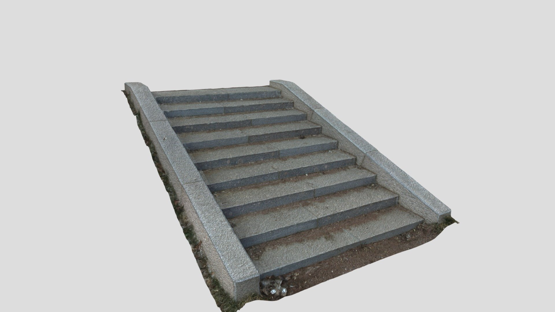 Concrete stairway — Sketchfab embed 3D viewer