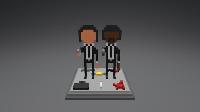 Pulp Fiction: Wincent and Jules 3D Model
