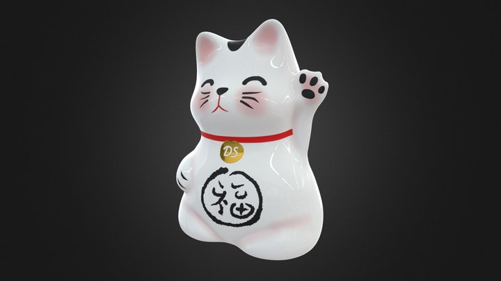 Kot Neko 3D Model