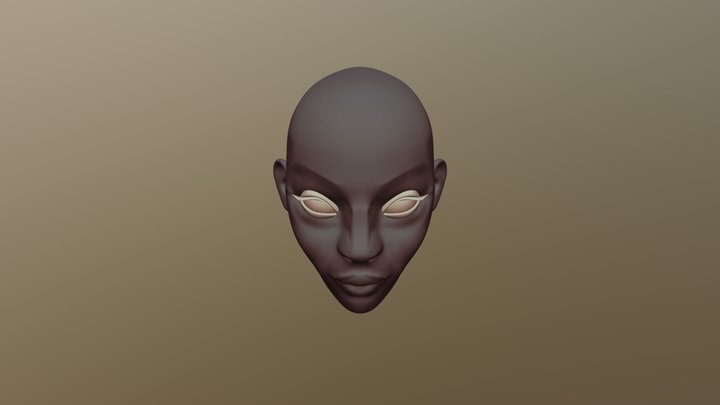 Fem Head 02 3D Model