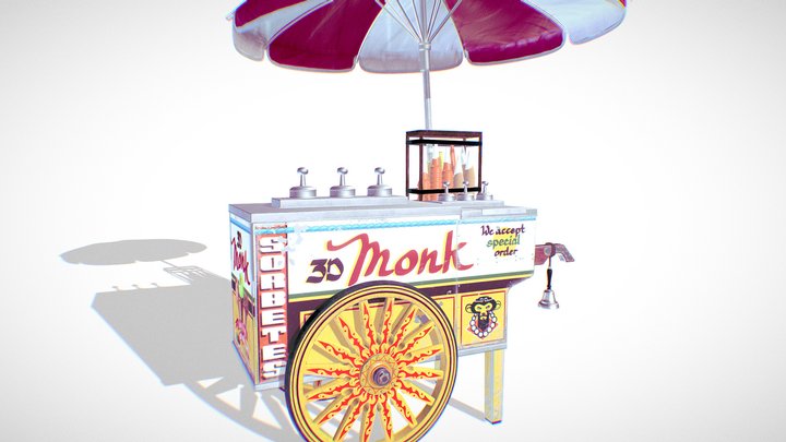 Filipino Sorbetes Cart 3D Model