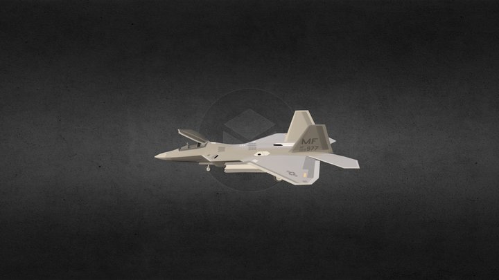 F-22 Raptor Jet - Toshueyi 3D Model