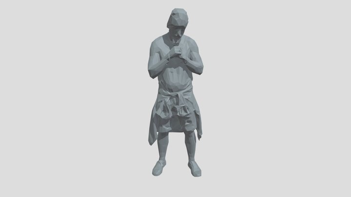 Lowpoly Male Standing – Modèle 3D gratuit STL