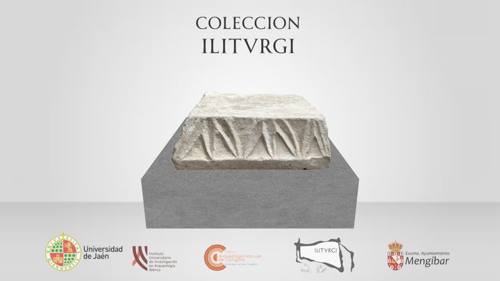 Capitel o cimacio con motivos fitomorfos 3D Model