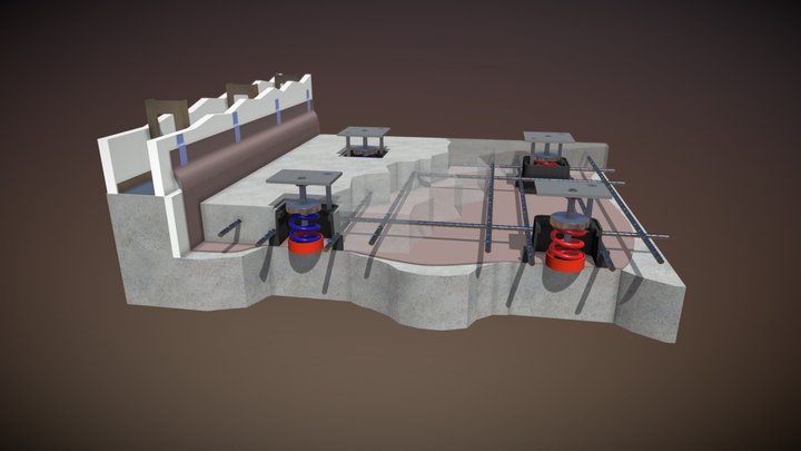 LiftWrx Isolated Slab: Before Lifting 3D Model