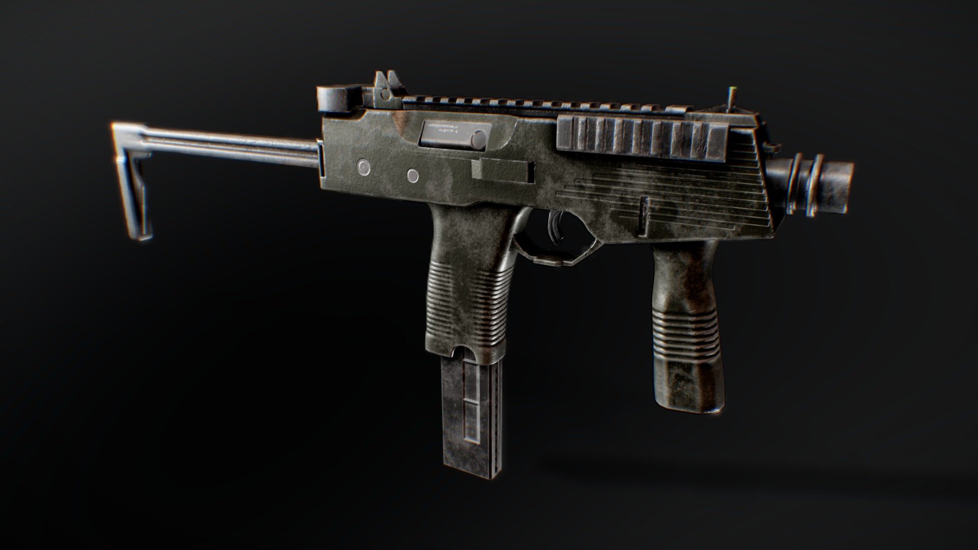 Worn-out Brügger & Thomet MP9 - 3D model by Harra [c3a5a27] - Sketchfab