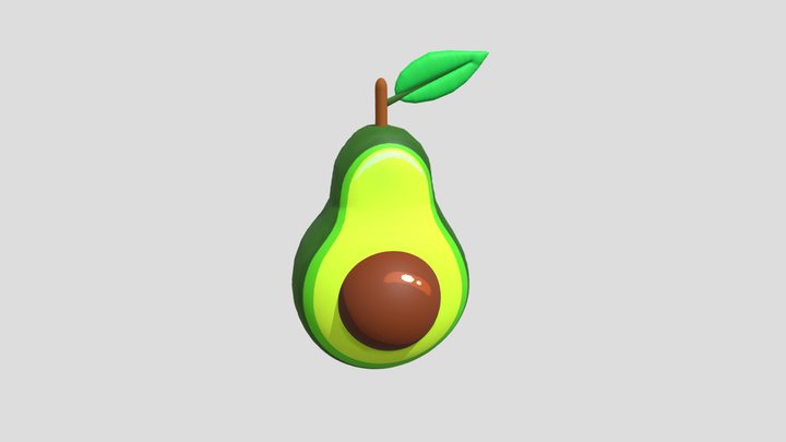 Alpukat atau avokad (Persea americana) 3D Model