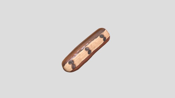 Espresso Donut 3D Model