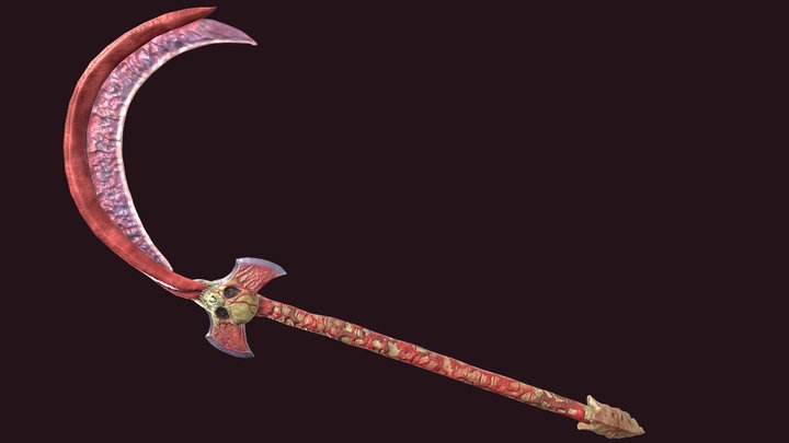 Monster remains scythe 3D Model
