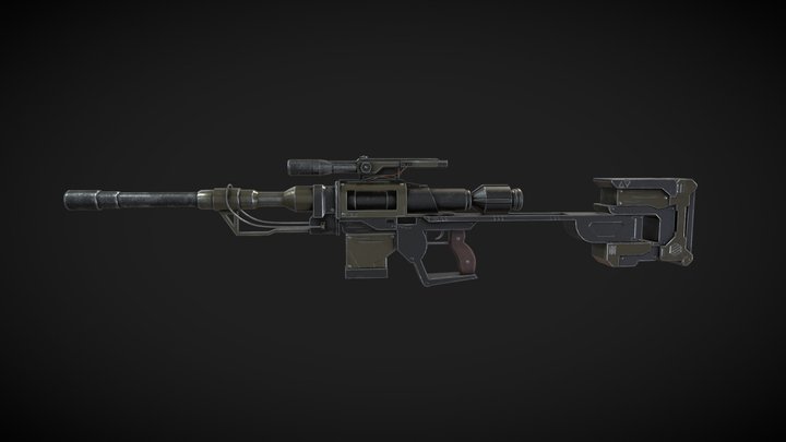 4k Sniper 3D Model