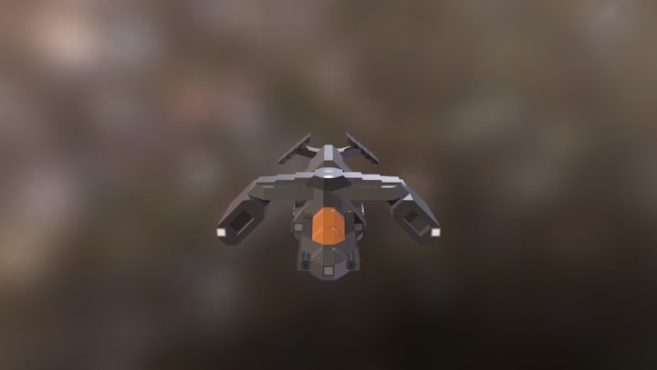 CT-5024-i SkipRay-II Infantry DropShip 3D Model