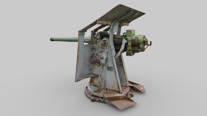 Twelve Pounder QF Gun – Kostenloses 3D-Modell STL