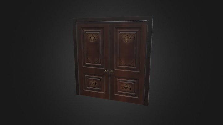Interior Wooden Doors 3D Model