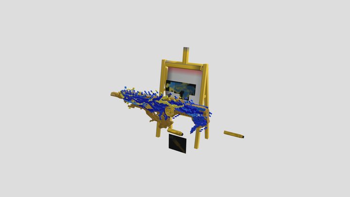 RAM 7 NEBULA BRUSH Minecraft [no mesh] 3D Model