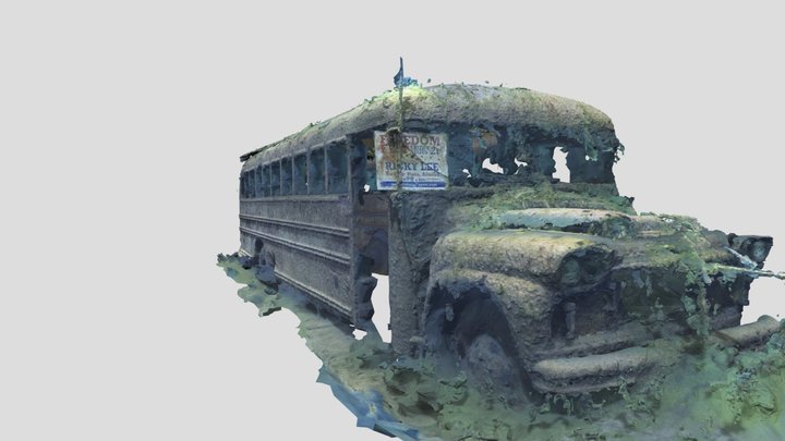 School Bus - Laurel Divers Blue Hole 3D Model