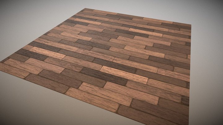 Wooden Floor Material 3D Model