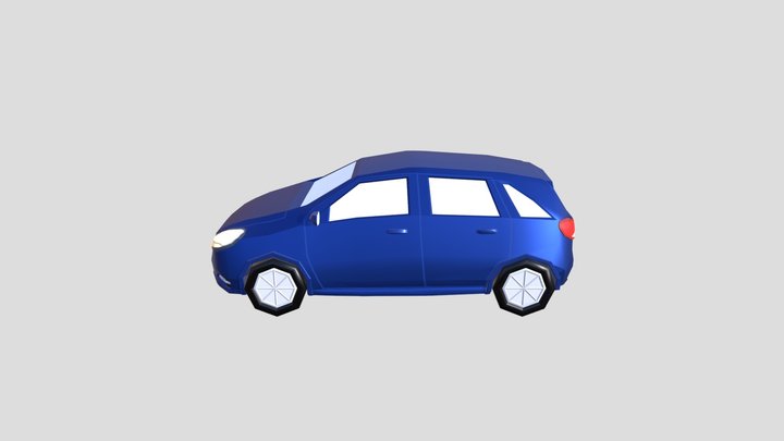 Low Poly Car Design 3D Model