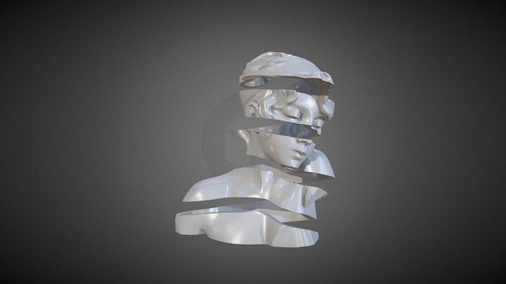 BUSTE SAPHO escher / Villanis 3D Model