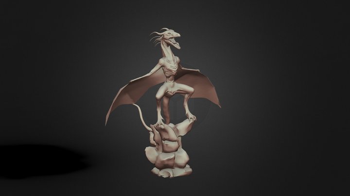 Dragon Vivern 3D Model