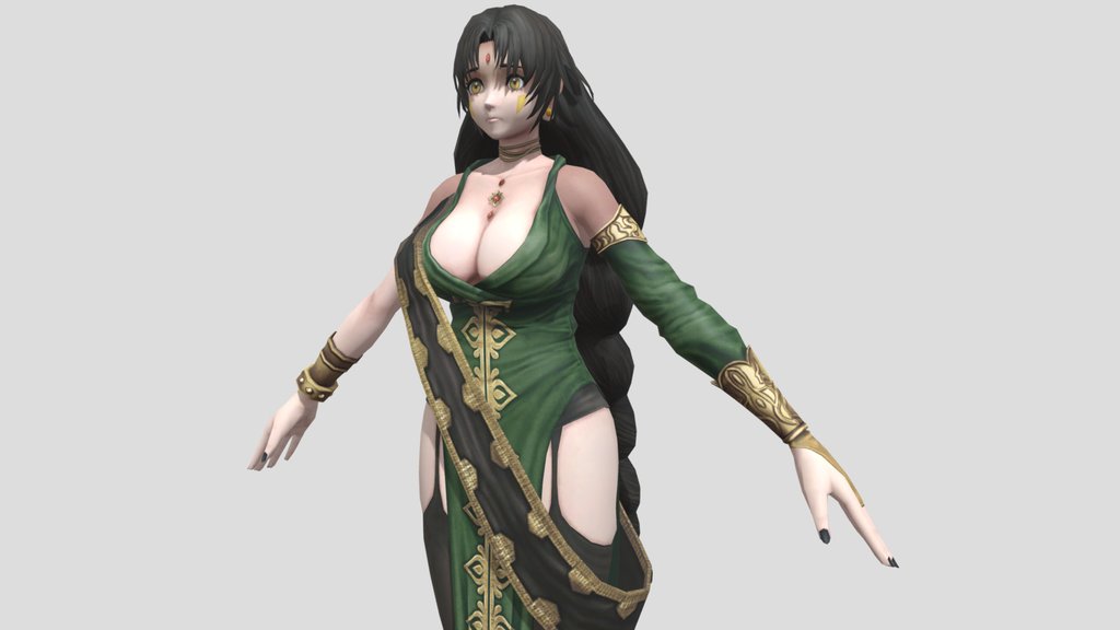 Berkanan T-Pose - Wizardry Variants Daphne