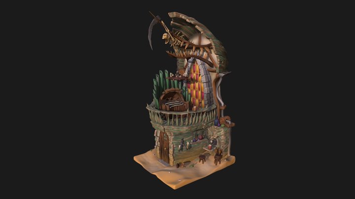 Davy Jones' Flying Dutchman Pub 3D Model