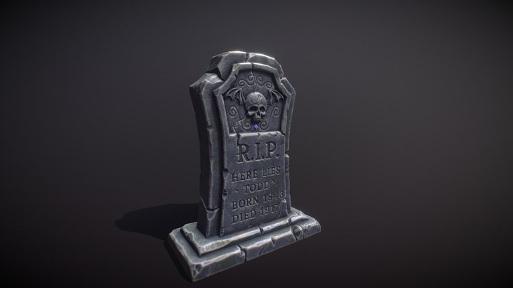 GraveStone 3D Model