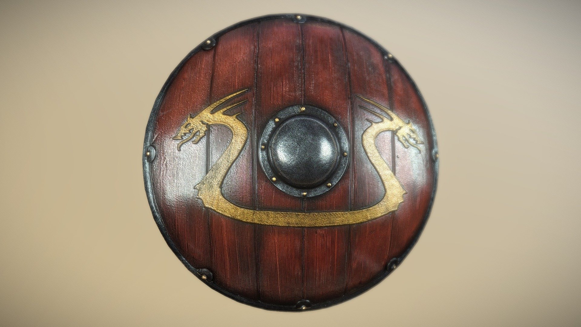 Shield With Dragon Print - Buy Royalty Free 3D model by 3Dee ...