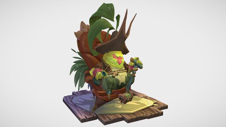 MonPear - Stylized Creation 3D Model