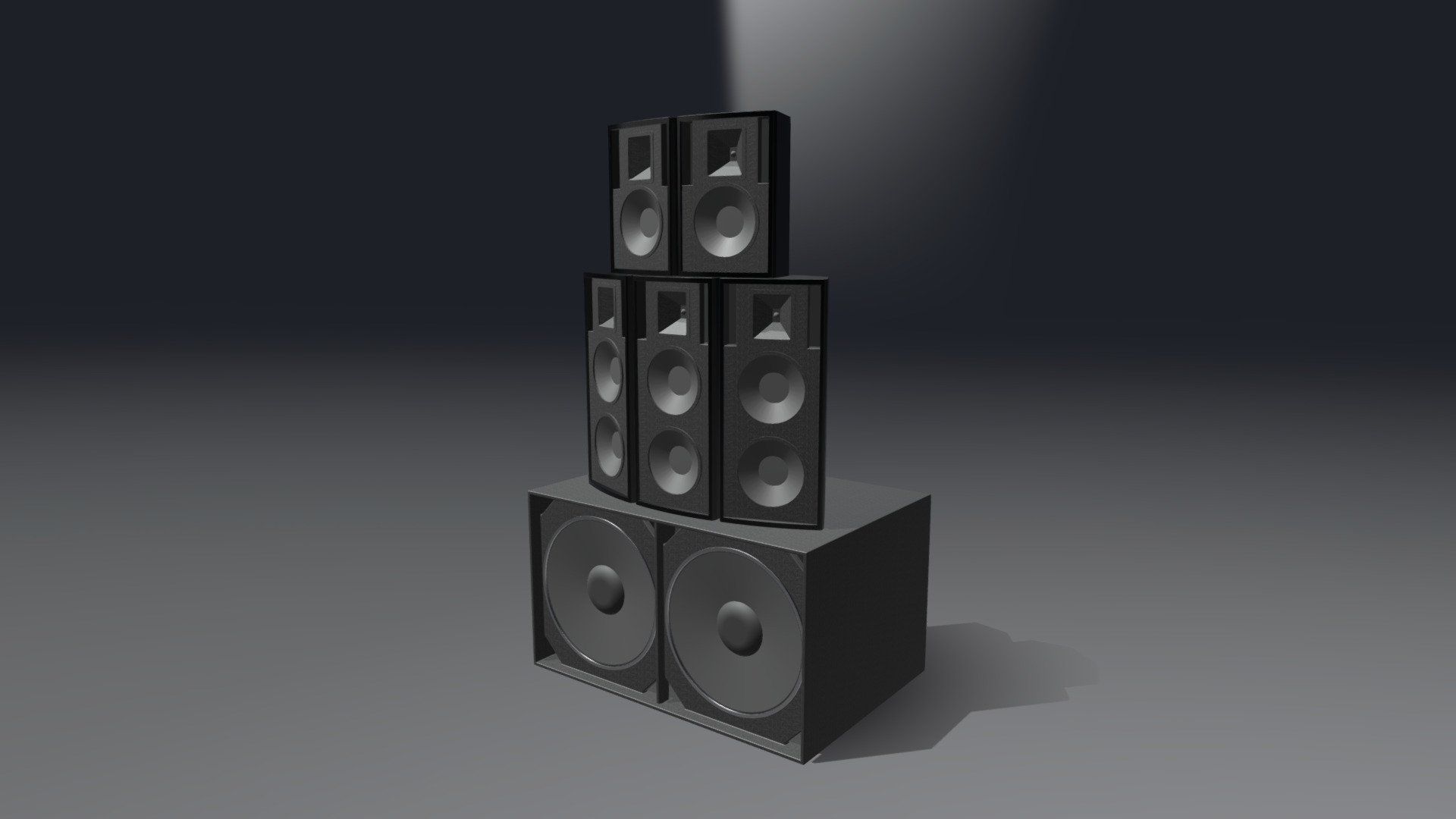 Loud Speaker Set — Sketchfab embed 3D viewer