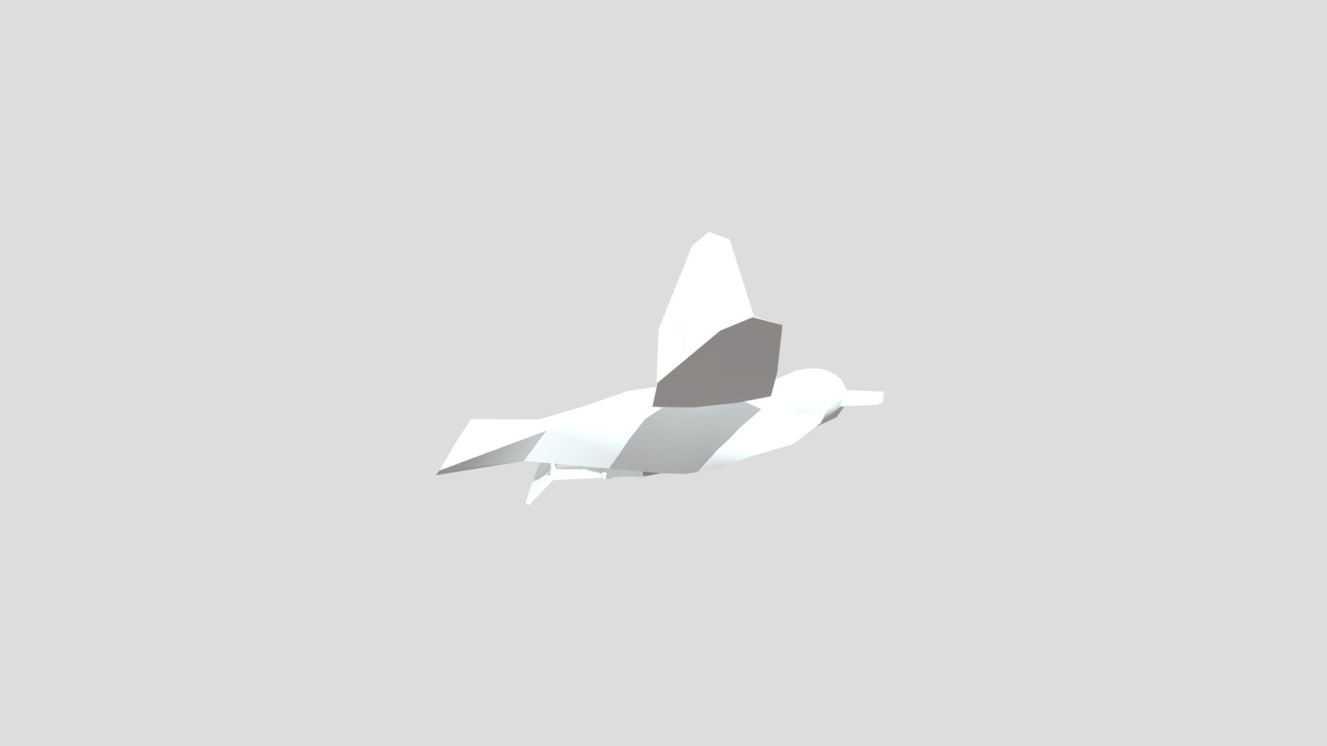 Flying seagull from Poly by Google