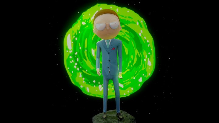 President Evil Morty 3D Model