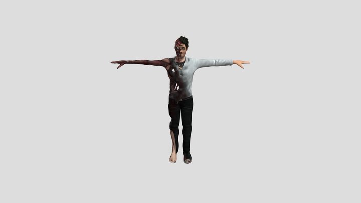 Zombie Mixamen 3D Model