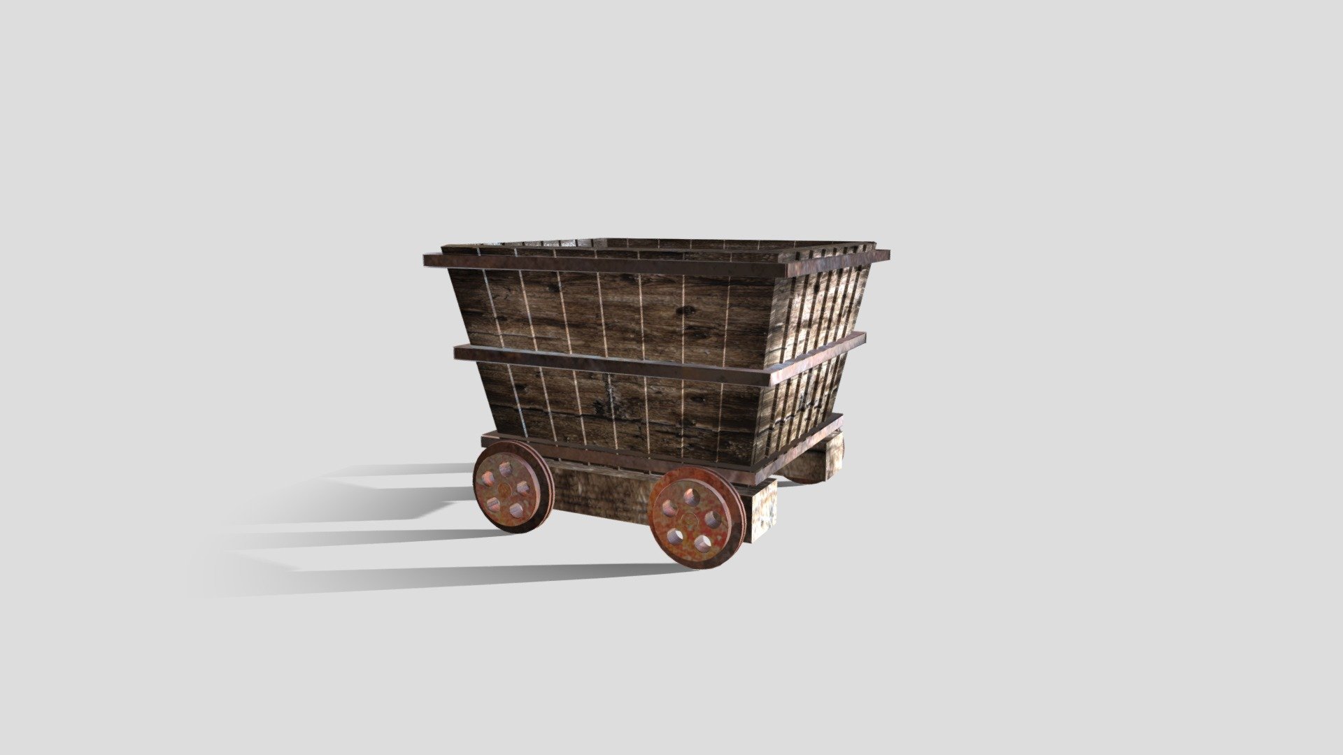 Low Poly Mine Cart - Download Free 3D model by Digital.Dream.Realm ...