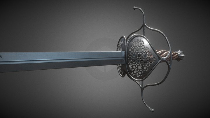 German Rapier 3D Model