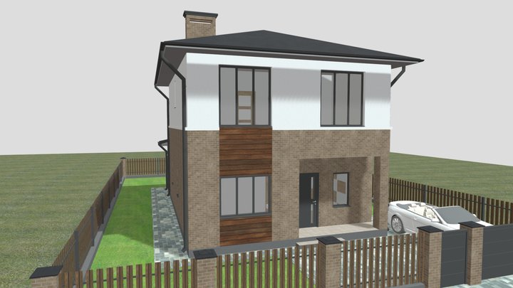 Жилой дом 3D Model