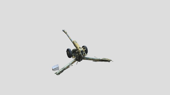 122_mm_D_30_ Howitzer_1960 3D Model
