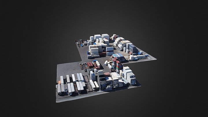 Containers 3D Mesh 3D Model