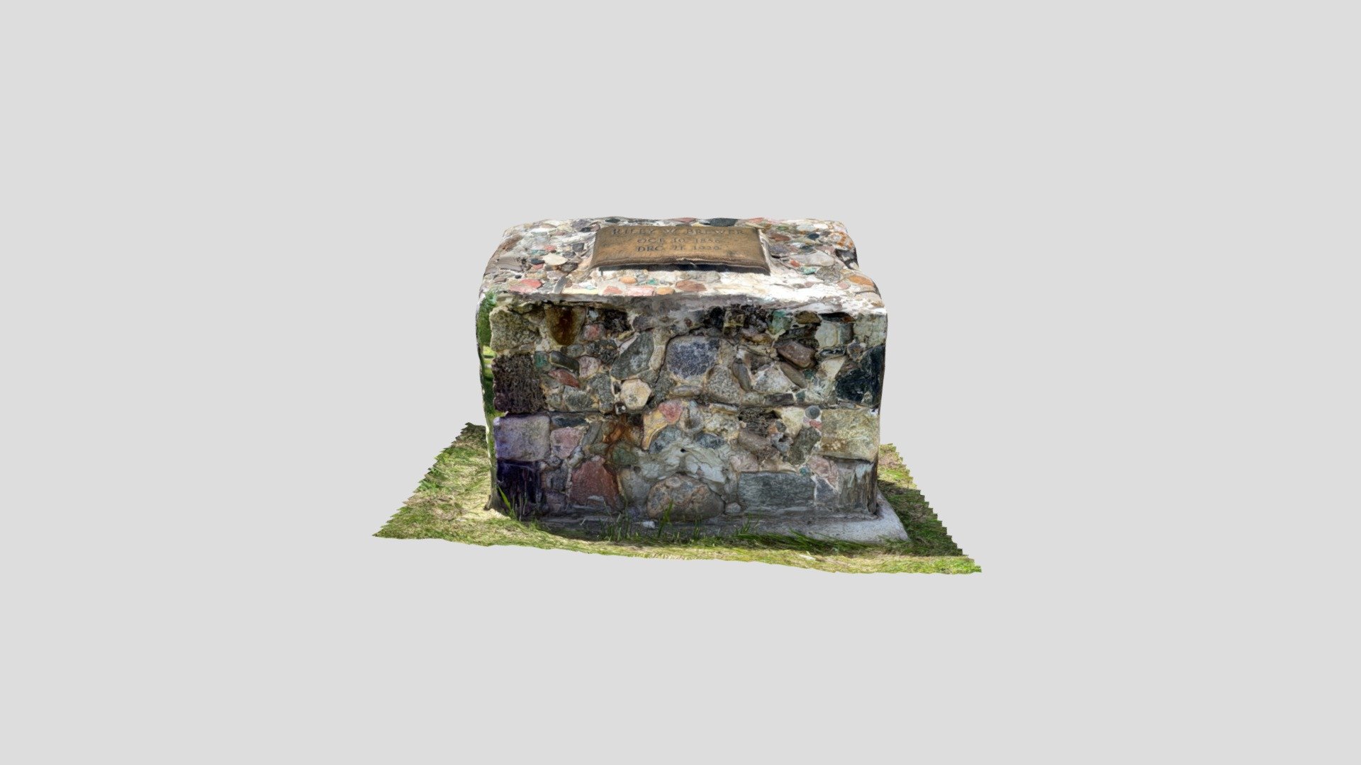 Mt. View, Rapid City, mixed stone marker