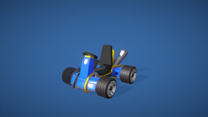 Crash Team Racing Kart 3D Model