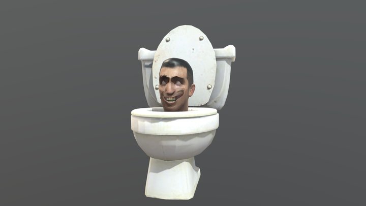 The first skibidi toilet 3D Model